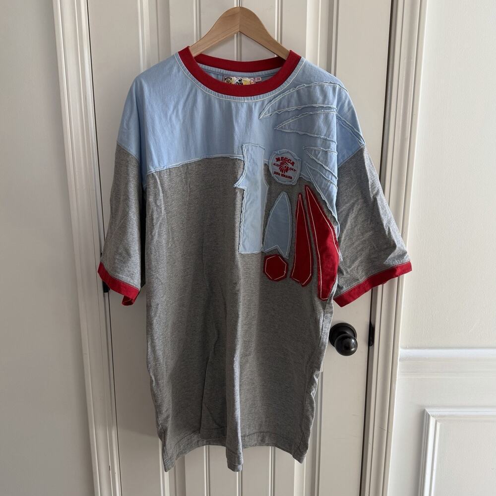 VTG 90s MECCA DNM Streetwear Embroidered Graphic T-shirt Men’s Size 3X